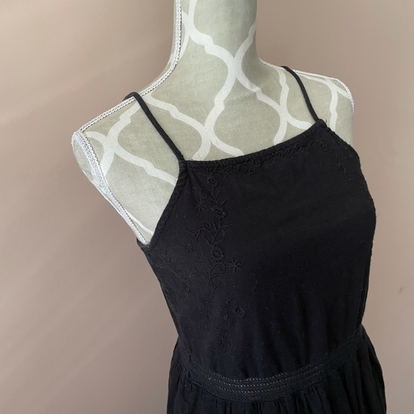 Black summer cotton on dress - Picture 2 of 7